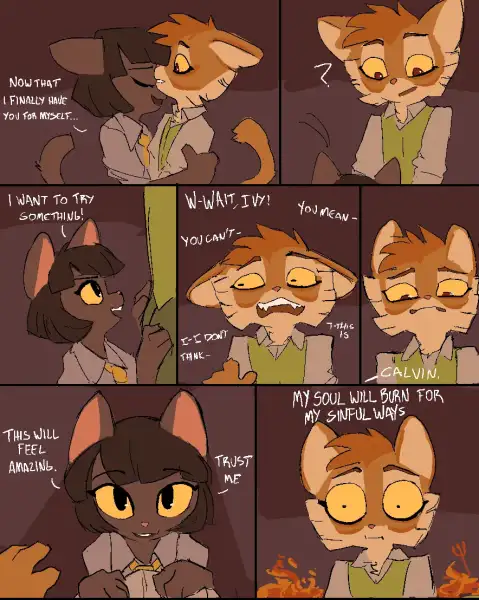 [virtell]_ivy_and_freckle_moment_(Lackadaisy)
