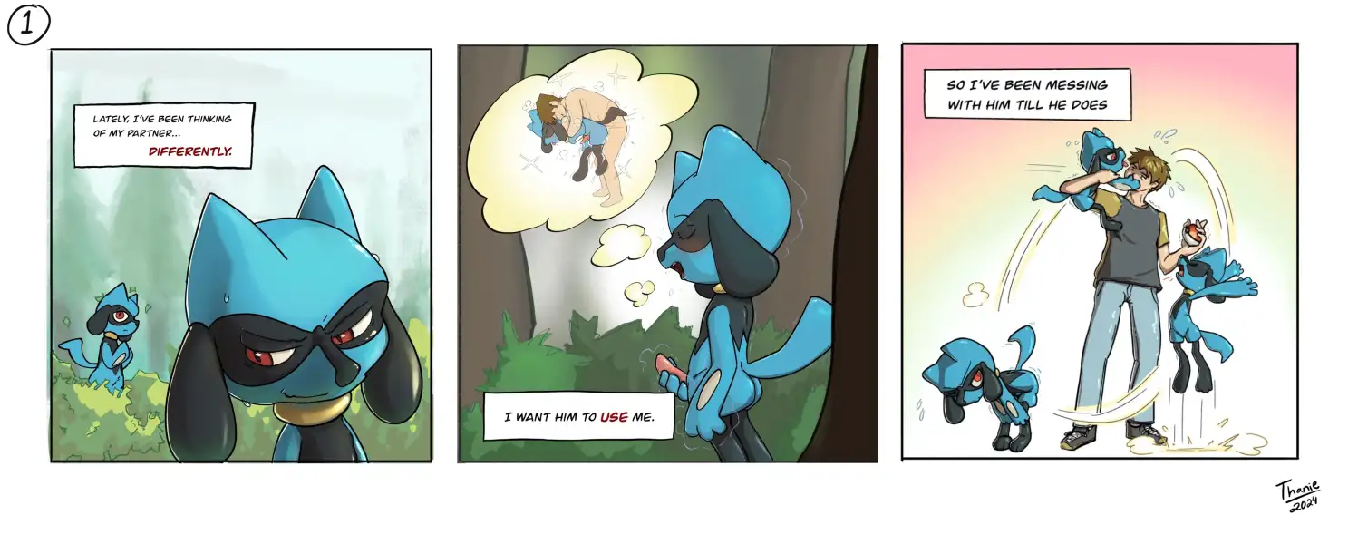 Riolu_x_Trainer_-_Thanie