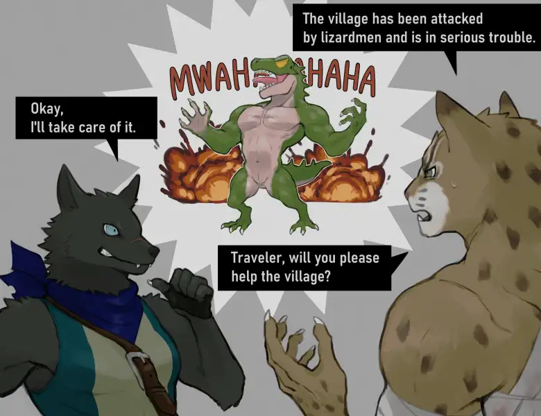 Traveler_x_Lizardman_by_k0bit0wani