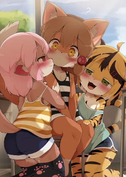 Perro-kun_vs_Momo_&_Kohaku_-_Dagasi