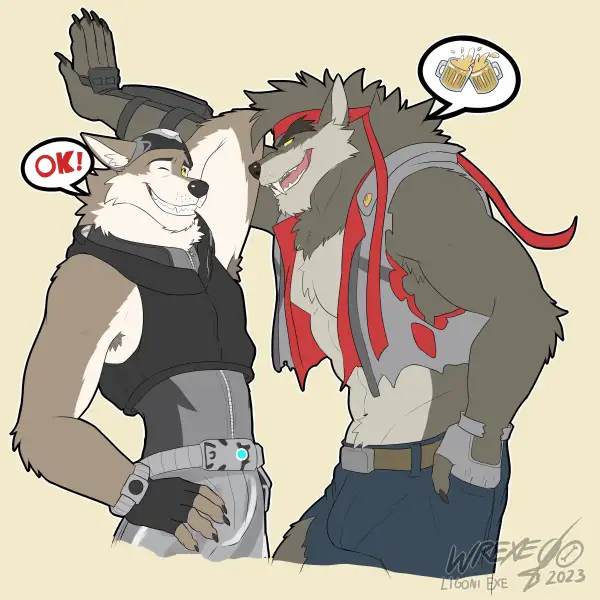 Dire_x_Wendell_by_Ligoni