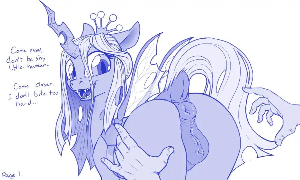 MLP:_Queen_Chrysalis_Anal_Love_by_pusspuss