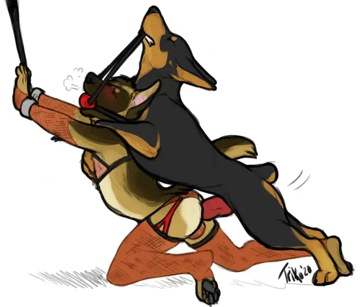 Axtrosis_and_a_junkyard_dog_(by_Tirku)