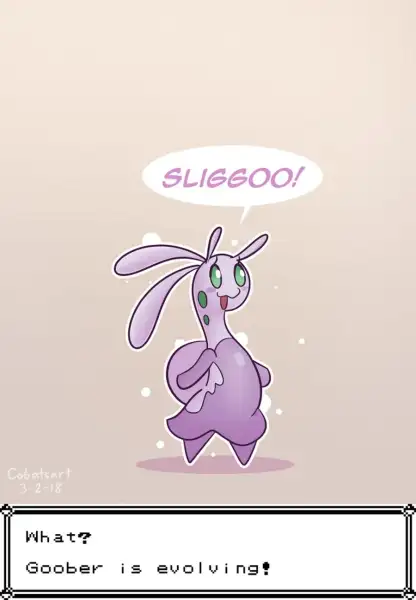 Goober_the_Goodra_and_her_trainer_(by_cobat)