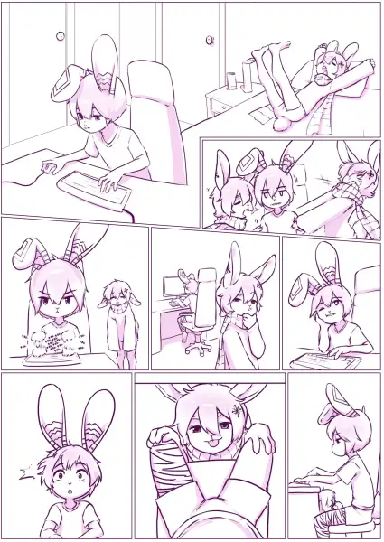 Robby_x_Snow_comic_for_SnowYukimura_by_Aogami