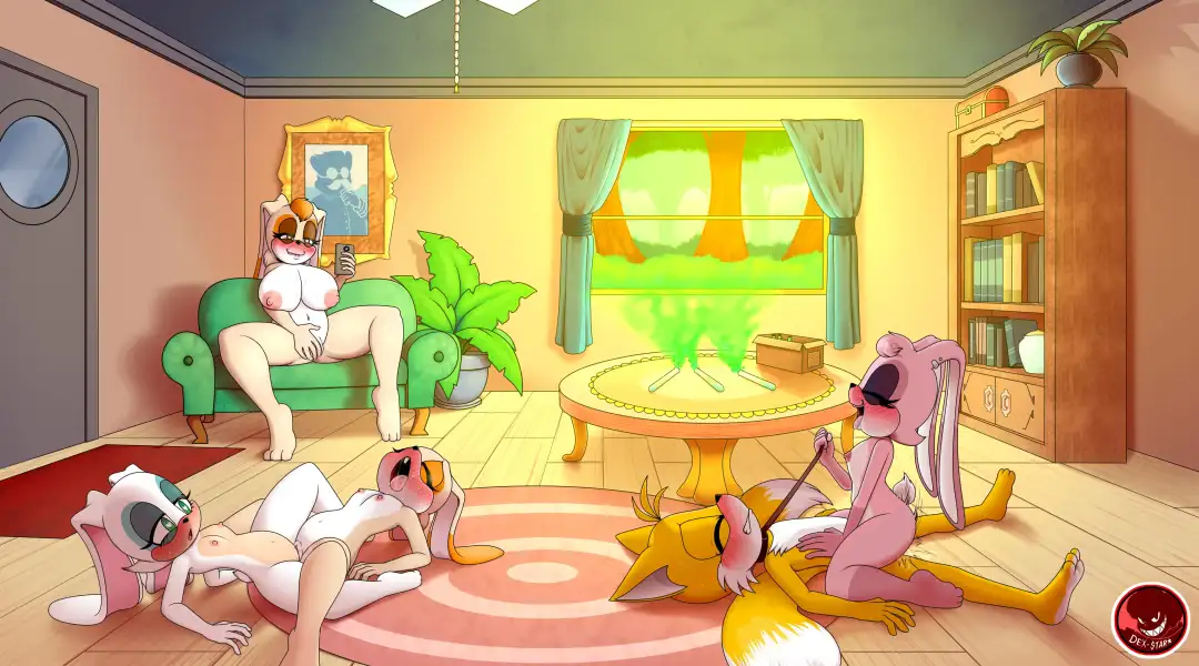 DEXstar_-_bunny_orgy_-_commision
