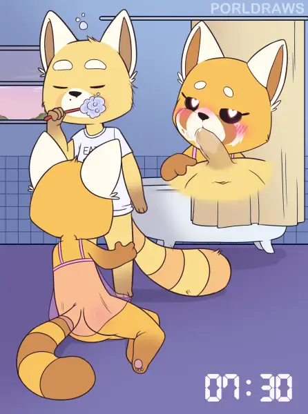 Retsuko_and_Resasuke's_Daily_Routine