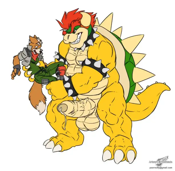 Wolfblade:_Bowser_x_Fox_~but_coloured~