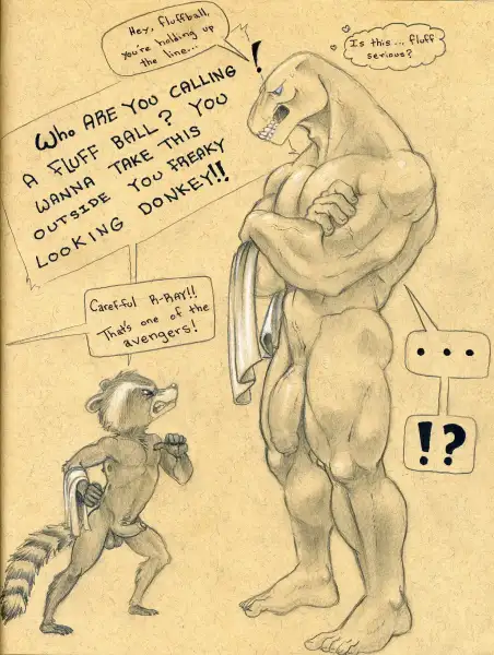 Rocket_Raccoon_x_Beta_Ray_Bill_series_by_Tush