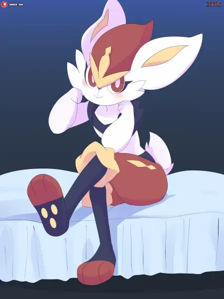 "Cinderace_x_Trainer"_by_Sarox