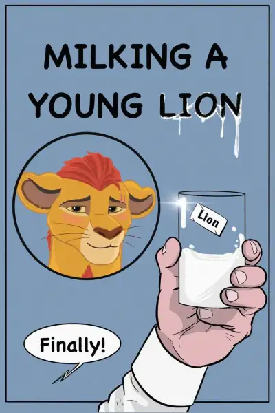 Milking_a_Young_Lion_-_Finished_Comic_by_thathornycat