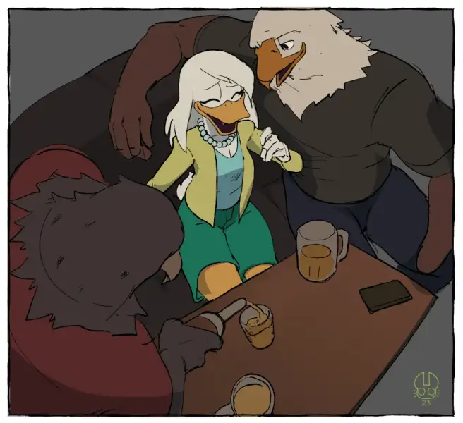 Della_Duck's_night_out_by_matchattea