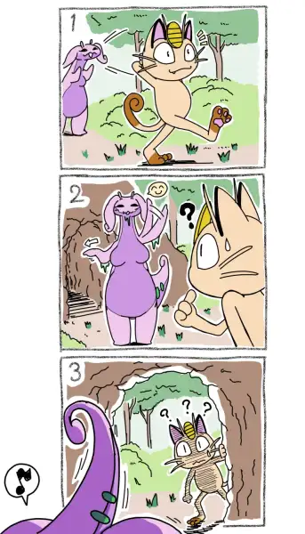 Goodra_x_Meowth_by_68
