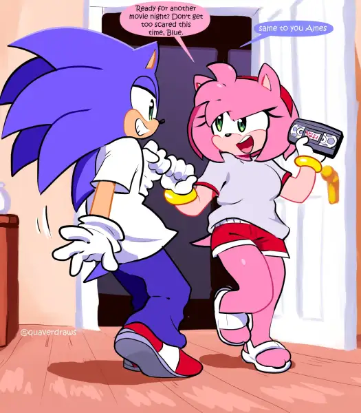 Sonic_&_Amy_Movie_Night_by_QuaverNSFW