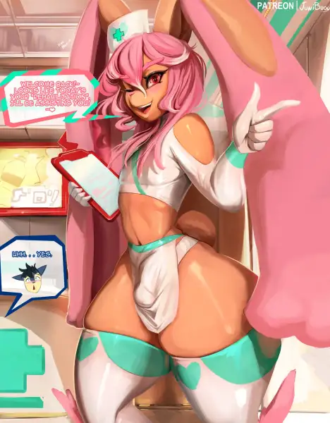 Nurse_Lopunny's_"Rehabilitation"_by_junibuoy