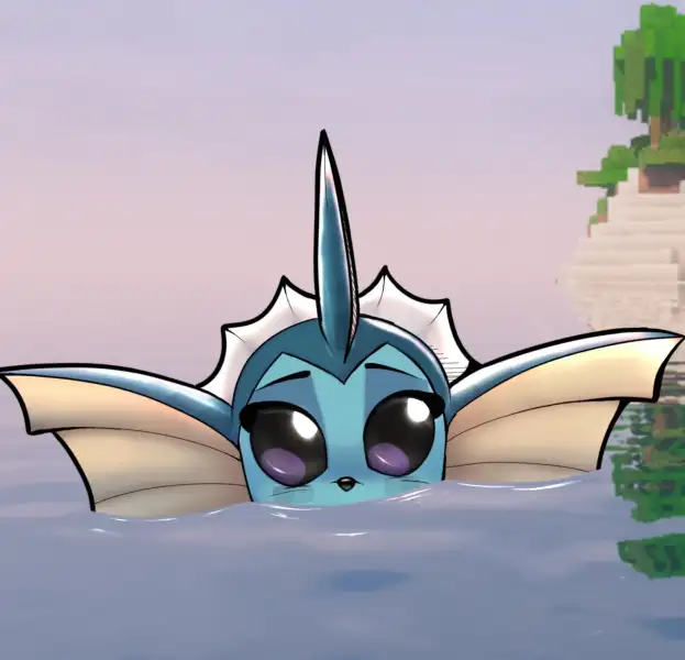 Vaporeon_in_Minecraft_by_Foxgumie