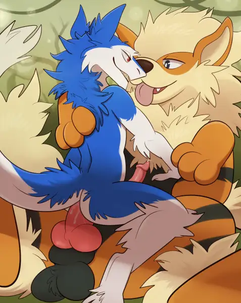 Sergal_adventures_with_Arcanine_2019