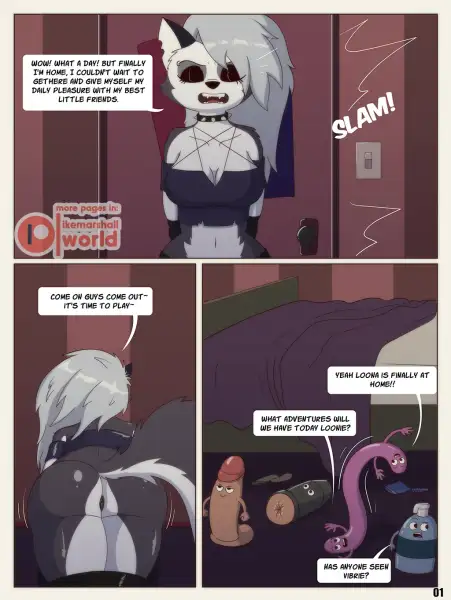 The_adventures_of_Loona_and_the_dildos_by_ike_marshall