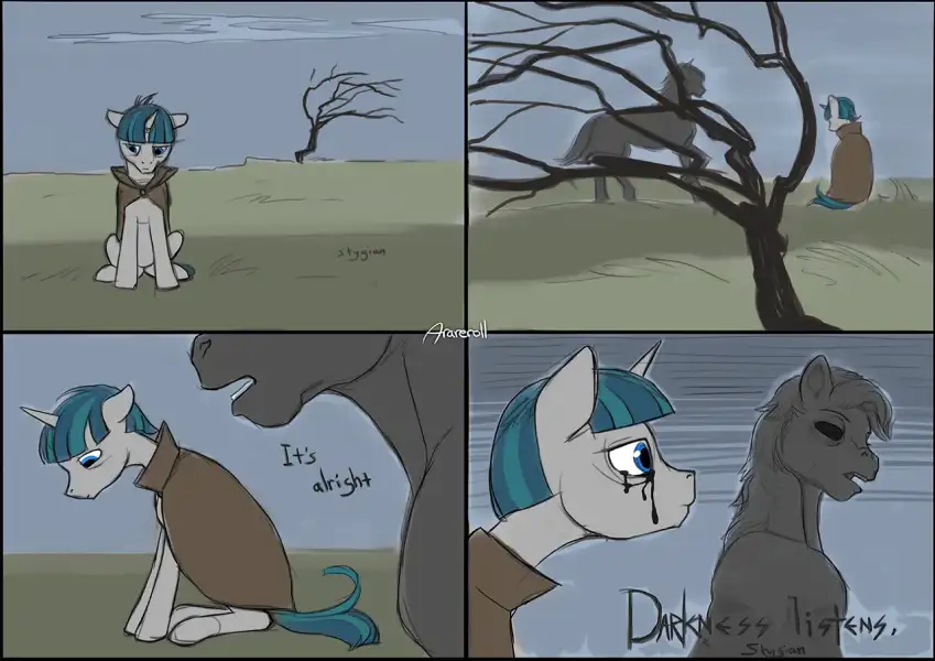 MLP:_Darkness_Listens_by_Arareroll