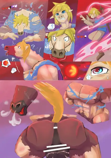 The_Blood_Moon_is_full_of_TF_romance!_(BotW_Link_->_Horse_Demon)_(Haizuru)