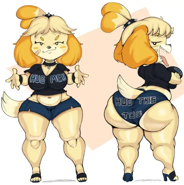Hug_Isabelle_(purple_yoshi)