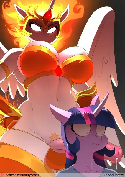 MLP:_Daybreaker_x_Twilight_Sparkle_(Gynomorph/Gynomorph)_by_Chrysalis_Draws