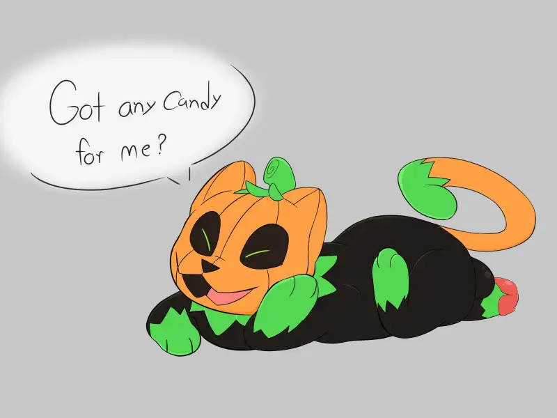 "I_couldent_let_this_year_pass_by_without_some_Pumkat"_by_keysquid