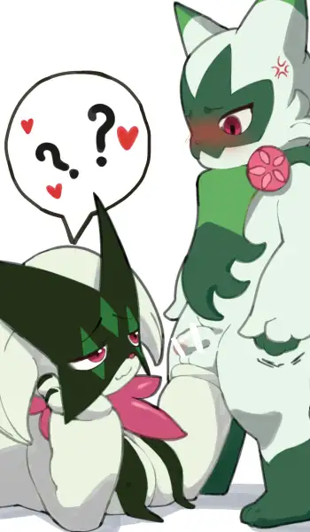 Meowscarada_and_Floragato_(^_^)